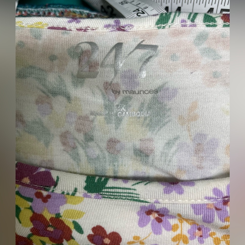 Maurices Multicolor Floral Tank and Cardigan 2 Piece Set - Picture 6 of 10